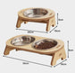 Standing pet food bowl