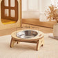 Standing pet food bowl