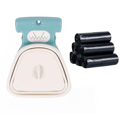 Folding poop scoop for pets